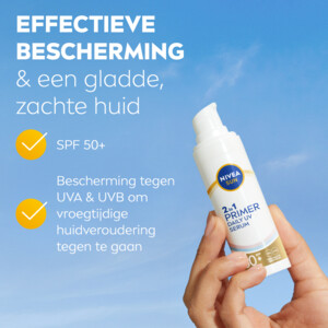 NIVEA Sun 2-in-1 Primer Gezichtsserum SPF 50+ - 25.49 euro
