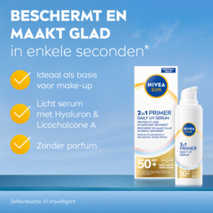NIVEA Sun 2-in-1 Primer Gezichtsserum SPF 50+ - 25.49 euro