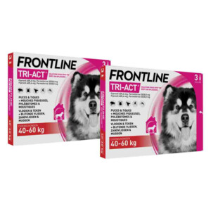 2x Frontline Tri-Act Anti Vlooien en Teken Druppels XL