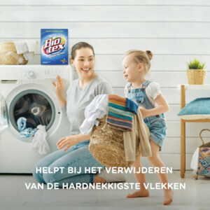 Biotex Waspoeder Voorwas & Vlekverwijderaar Bleu - 3.99 euro