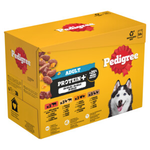 Pedigree Adult in Gelei Protein+ Maaltijdzakjes Multipack
