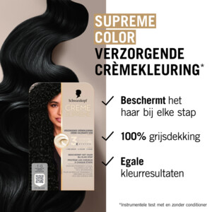 Schwarzkopf Creme Supreme Haarkleuring 1-0 - 9.79 euro