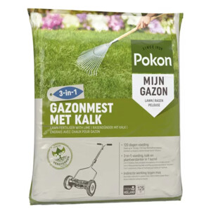 Pokon Gazonmest met Kalk voor 125 m² - 24.69 euro