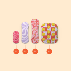 Wild Stripes Pleisters Classic Sensitive Pastel Fun - 4.25 euro