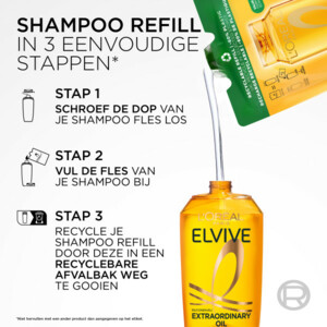 6x L'Oréal Elvive Extraordinary Oil Shampoo Refill - 21.56 euro
