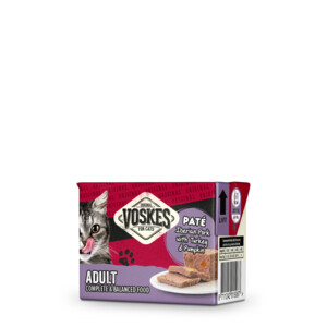 8x Voskes Original Paté Adult Iberisch Varken & Kalkoen & Pompoen - 59.7 euro