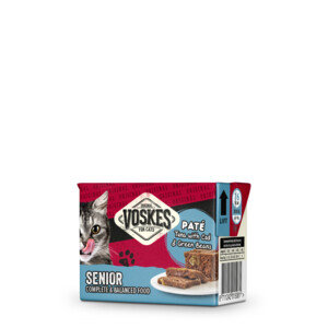 Voskes Original Paté Senior tonijn & Kabeljauw & Sperziebonen 8 x 95 gr