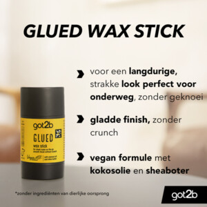 6x Got2b Glued Styling Haarwax Stick - 31.99 euro