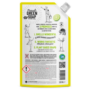 6x Marcel's Green Soap Afwasmiddel Lemon & Bergamot Navulling - 8.97 euro