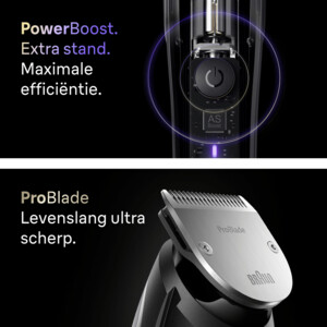 Braun Baardtrimmer Series 9 ProBlade BT9520 Chroom - 123.99 euro