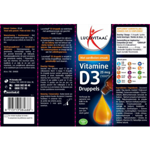 Lucovitaal Vitamine D3 25mcg Druppels - 3.99 euro