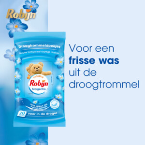 6x Robijn Droogtrommeldoekjes Morgenfris - 11.89 euro