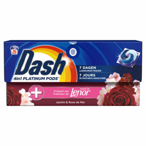 4x Dash Wasmiddelcapsules 4in1 Pods Jasmin & Rose de Mai - 28.64 euro