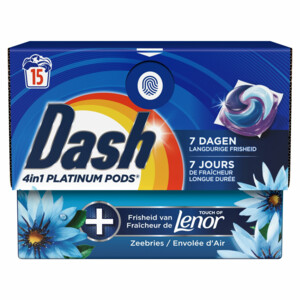 Dash Wasmiddelcapsules 4in1 Platinum Pods Zeebries - 9.29 euro