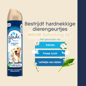 6x Glade Luchtverfrisser Refreshing Air tegen Huisdierengeurtjes - 14.45 euro