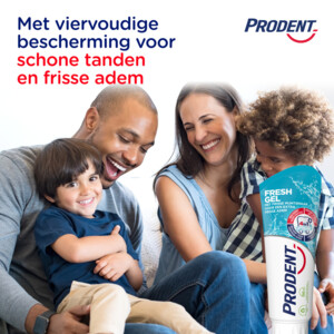 12x Prodent Tandpasta Freshgel - 21.59 euro