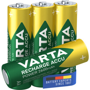 2x Varta Oplaadbare Batterijen AA 2600 mAh Blister - 21.34 euro