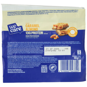 8x WeCare High Protein Bar Caramel Almond - 10.65 euro