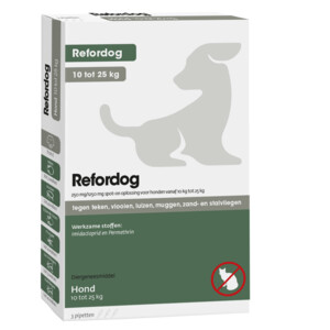 Tick Off Refordog Spot-on 250 mg 10 kg tot 25 kg