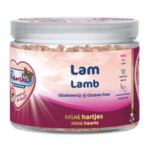 Renske Gezonde Beloning Hartjes Kattensnack mini Lam
