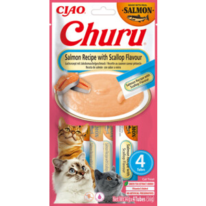 Ciao Churu Puree Kattensnack Salmon & Scallop