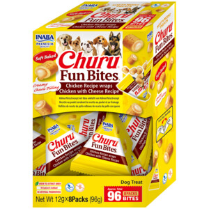 Inaba Churu Fun Bites Wraps Hondensnack Multipack Chicken & Cheese