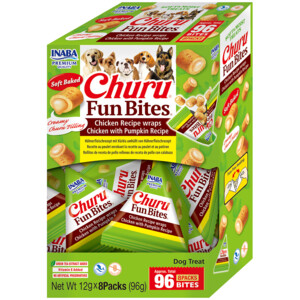 Inaba Churu Fun Bites Wraps Hondensnack Multipack Chicken & Pumpkin