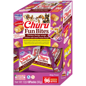 Inaba Churu Fun Bites Wraps Hondensnack Multipack Chicken & Sweet Potato - 7.55 euro