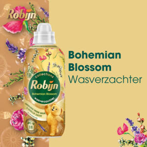 8x Robijn Wasverzachter Bohemian Blossom 38 Wasbeurten - 23.29 euro
