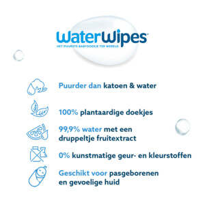 WaterWipes Baby Billendoekjes - 65.49 euro