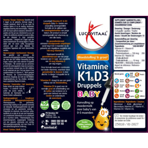 Lucovitaal Vitamine K1 & D3 Druppels Baby - 8.99 euro
