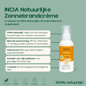 INCIA Zonnebrandcrème Spf 50+ - 19.79 euro
