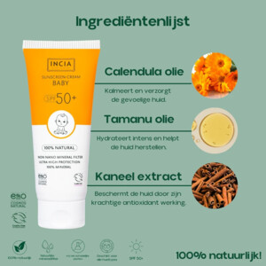 INCIA Natuurlijke Baby Zonnebrandcrème SPF 50+ - 15.09 euro