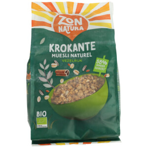 Zonnatura Krokante Muesli Naturel Biologisch - 6.09 euro