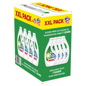 Ariel Vloeibaar Wasmiddel +Actieve Odor Defense 92 Wasbeurten - 73.49 euro