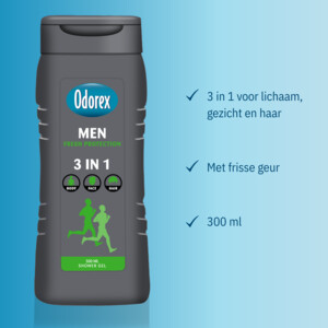 3x Odorex Douchegel For Men 3-in-1 Fresh Protection - 8.95 euro