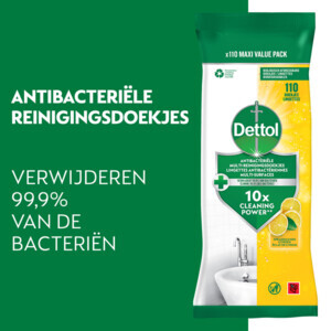 3x Dettol Reinigingsdoekjes Power & Fresh Citrus - 8.75 euro
