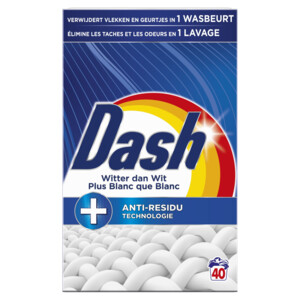 Dash Waspoeder Witter Dan Wit 40 Wasbeurten - 19.99 euro