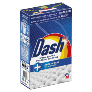 Dash Waspoeder Witter Dan Wit 40 Wasbeurten - 19.99 euro