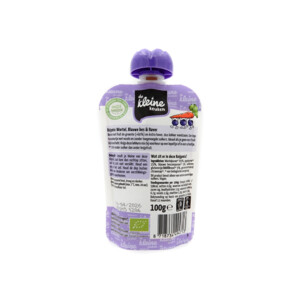 6x de Kleine Keuken Bio Knijpmix 12+m Wortel Blauwe bes Haver - 8.02 euro