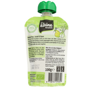 6x de Kleine Keuken Bio Knijpmix 12+m Peer Venkel Haver - 8.61 euro