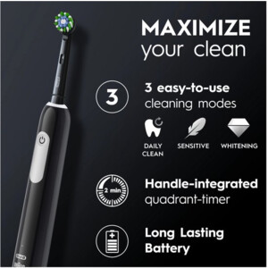 Oral-B Elektrische Tandenborstel Pro 1 Travel Edition Zwart - 29.99 euro