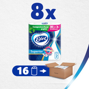 8x Edet Superior Keukenpapier - 16.68 euro