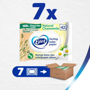7x Edet Kamille Vochtige Toiletpapier - 17.52 euro