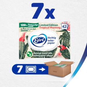 7x Edet Limited Edition Vochtige Toiletpapier - 17.72 euro