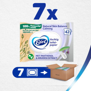7x Edet Skin Balance Vochtige Toiletpapier - 18.03 euro