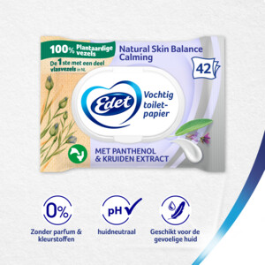 7x Edet Skin Balance Vochtige Toiletpapier - 18.03 euro