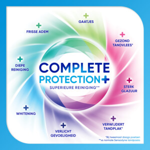 6x Sensodyne Tandpasta Complete Protection+ Advanced Whitening - 39.62 euro