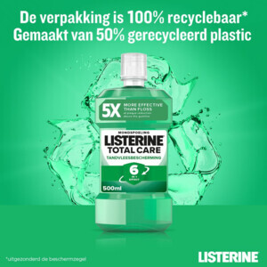 3x Listerine Mondwater Total Care Tandvleesbescherming - 22.02 euro