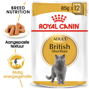 12x Royal Canin British Shorthair Loaf Kattenvoer Nat 85 gr